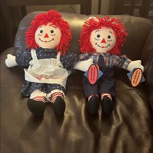 Dakin Raggedy Ann & Andy Collectible Set